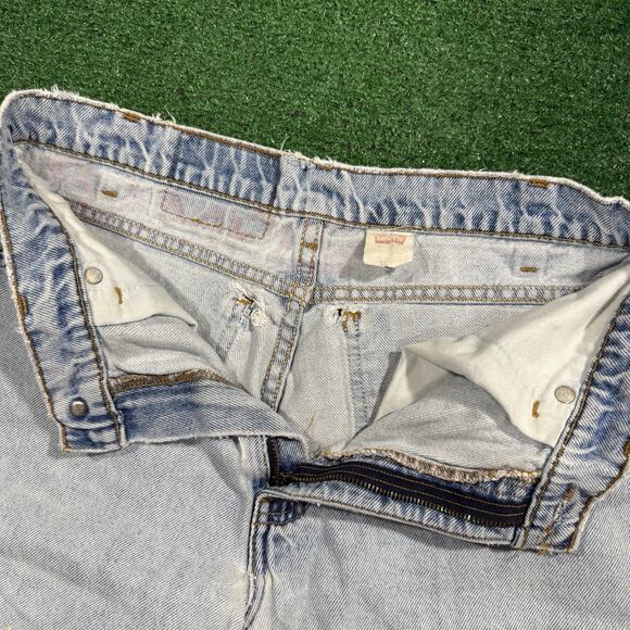 Vintage Levis Shorts Mens 31 Relaxed Fit 550 Orange Tab Denim 90s Light Wash - Picture 4 of 10